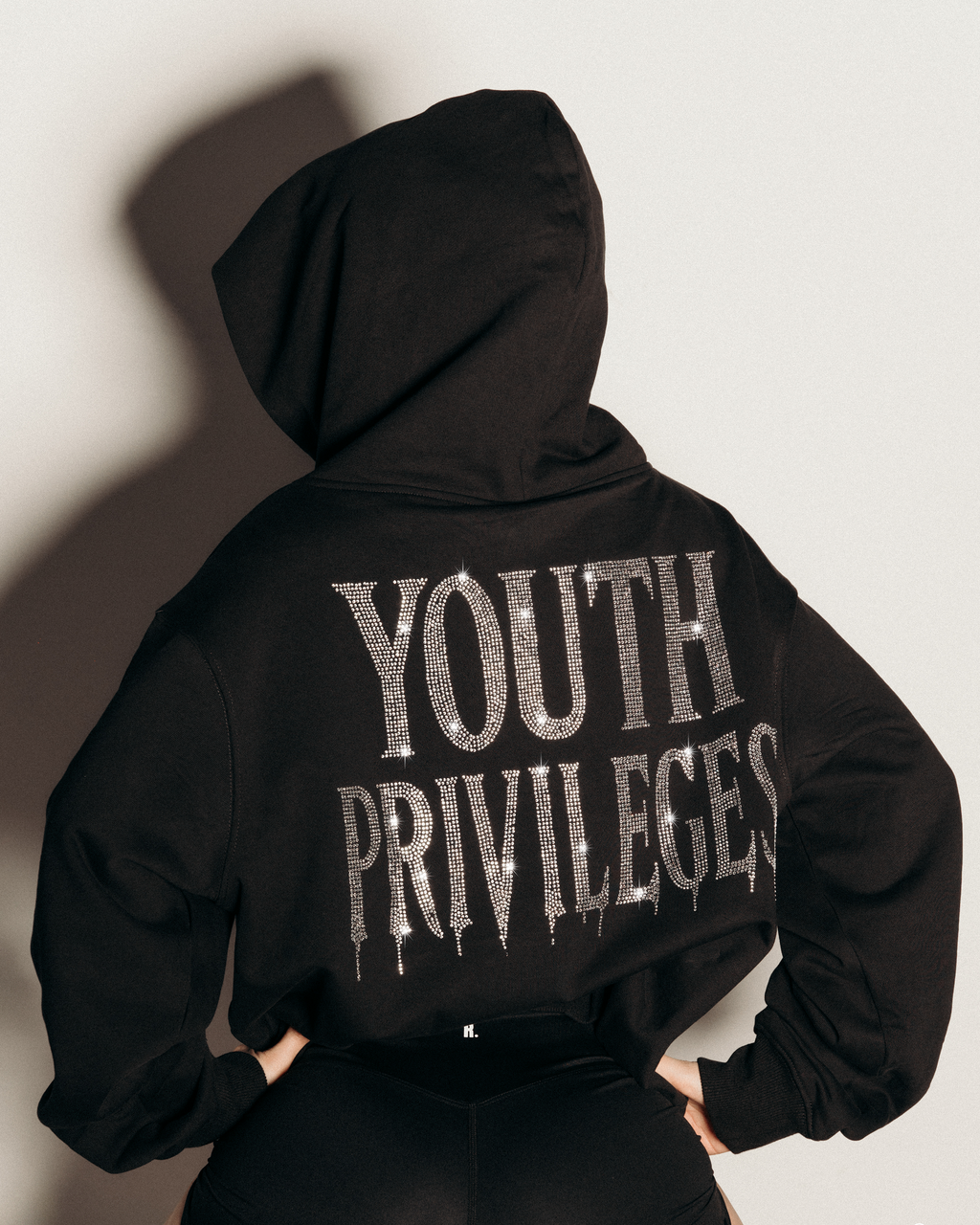 Fatal Attraction Rhinestone Embellished Hoodie