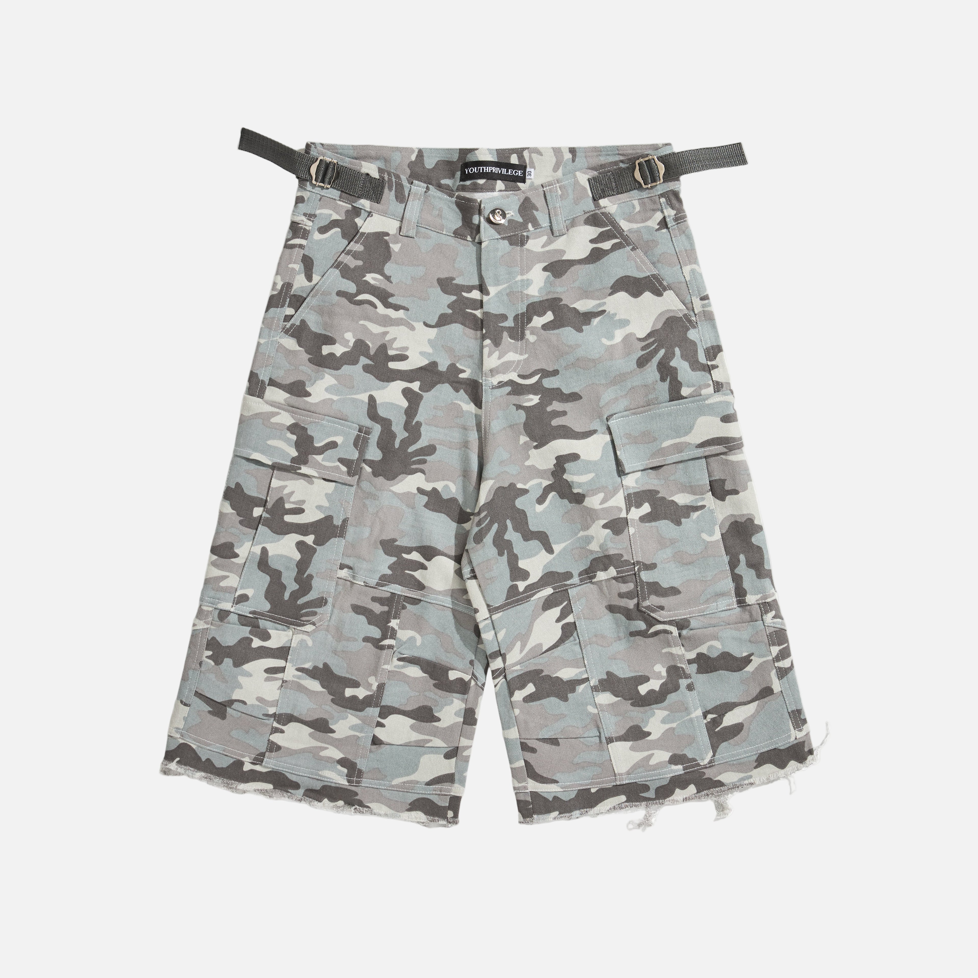 YPBlank Camo Shorts (White)