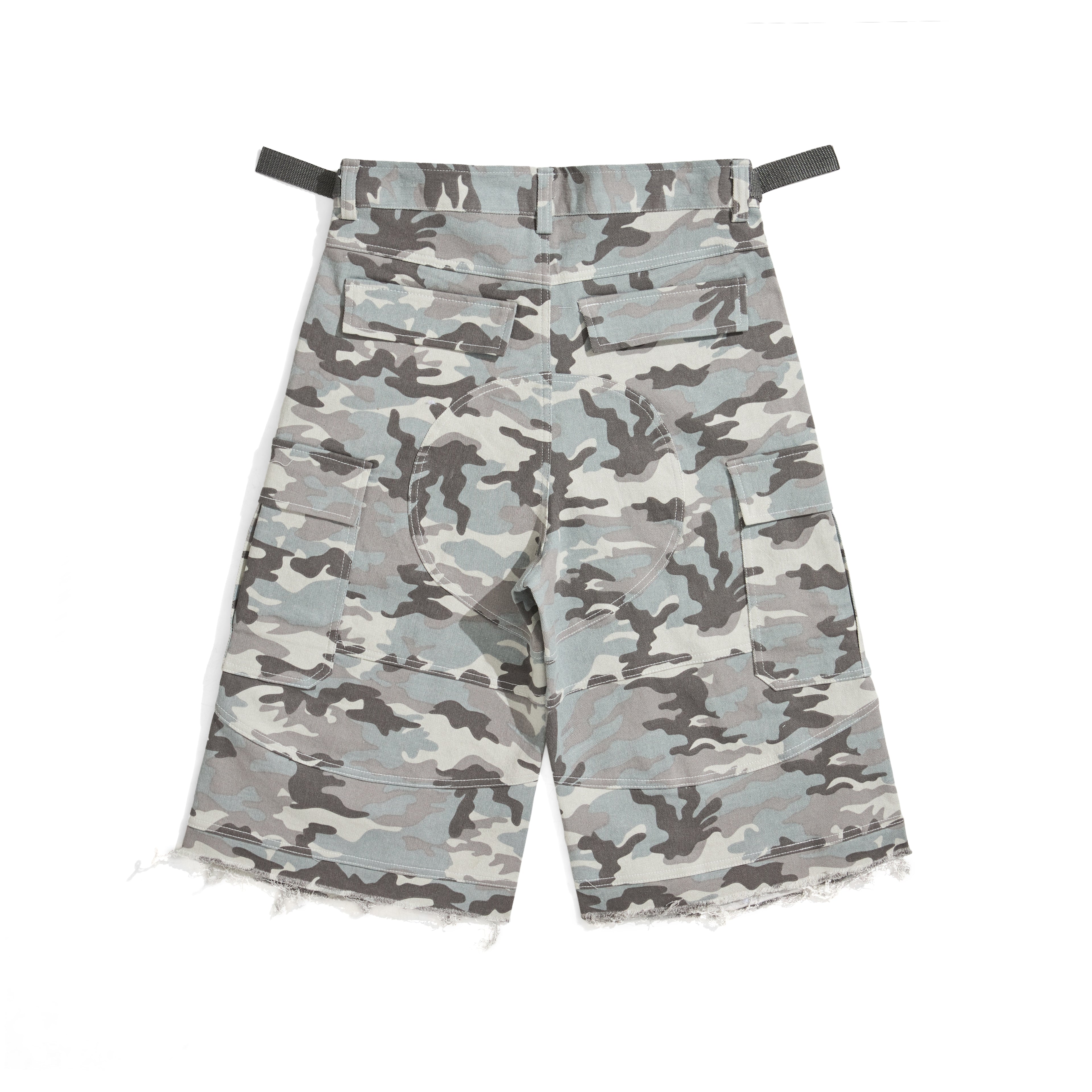 YPBlank Camo Shorts (White)