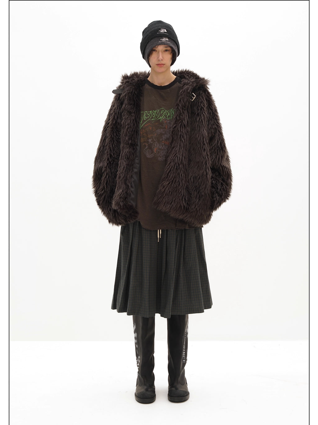 Fur Winter Atmosphere Plush Hooded Jacket - Mason Prince