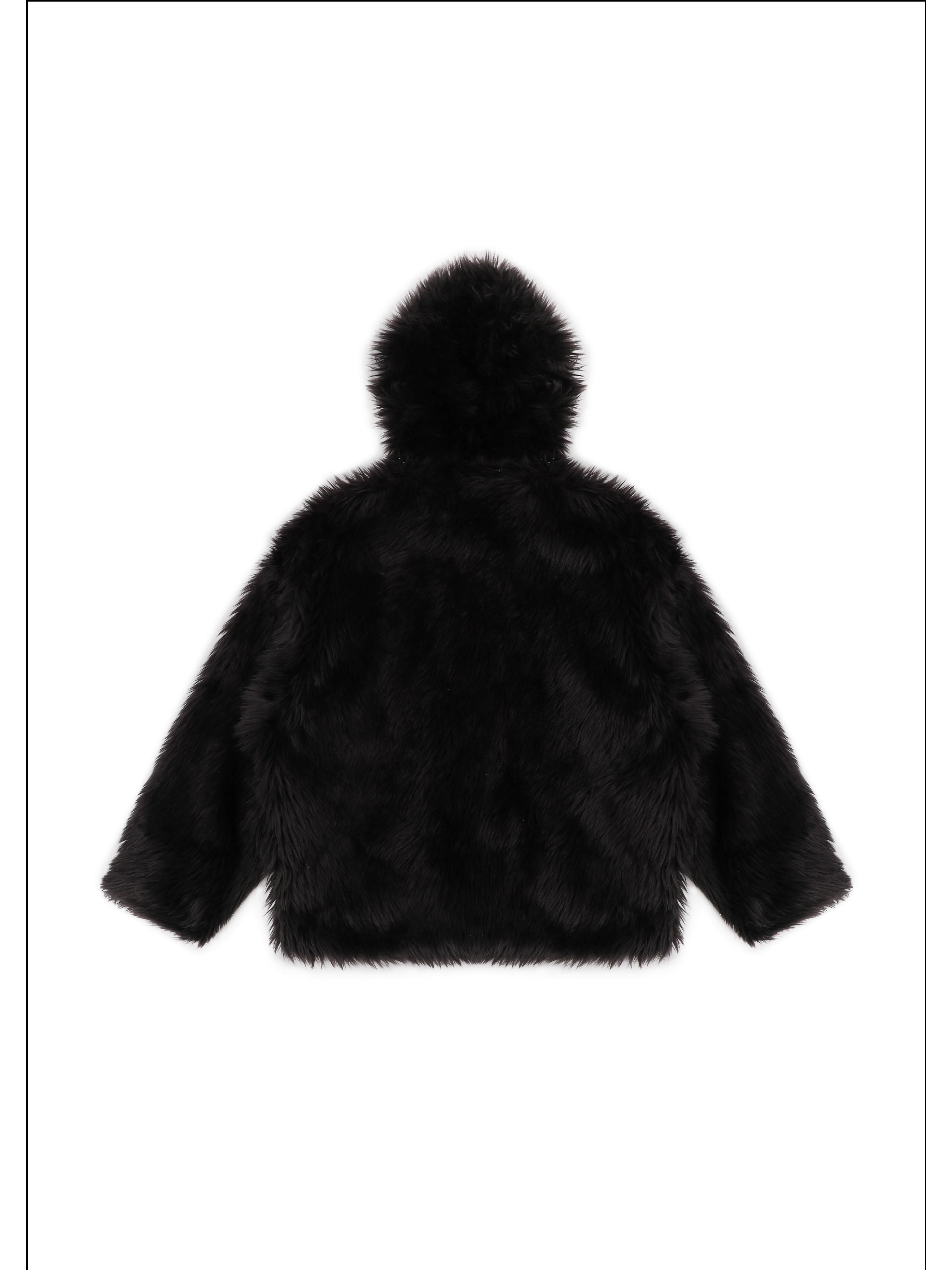 Fur Winter Atmosphere Plush Hooded Jacket - Mason Prince