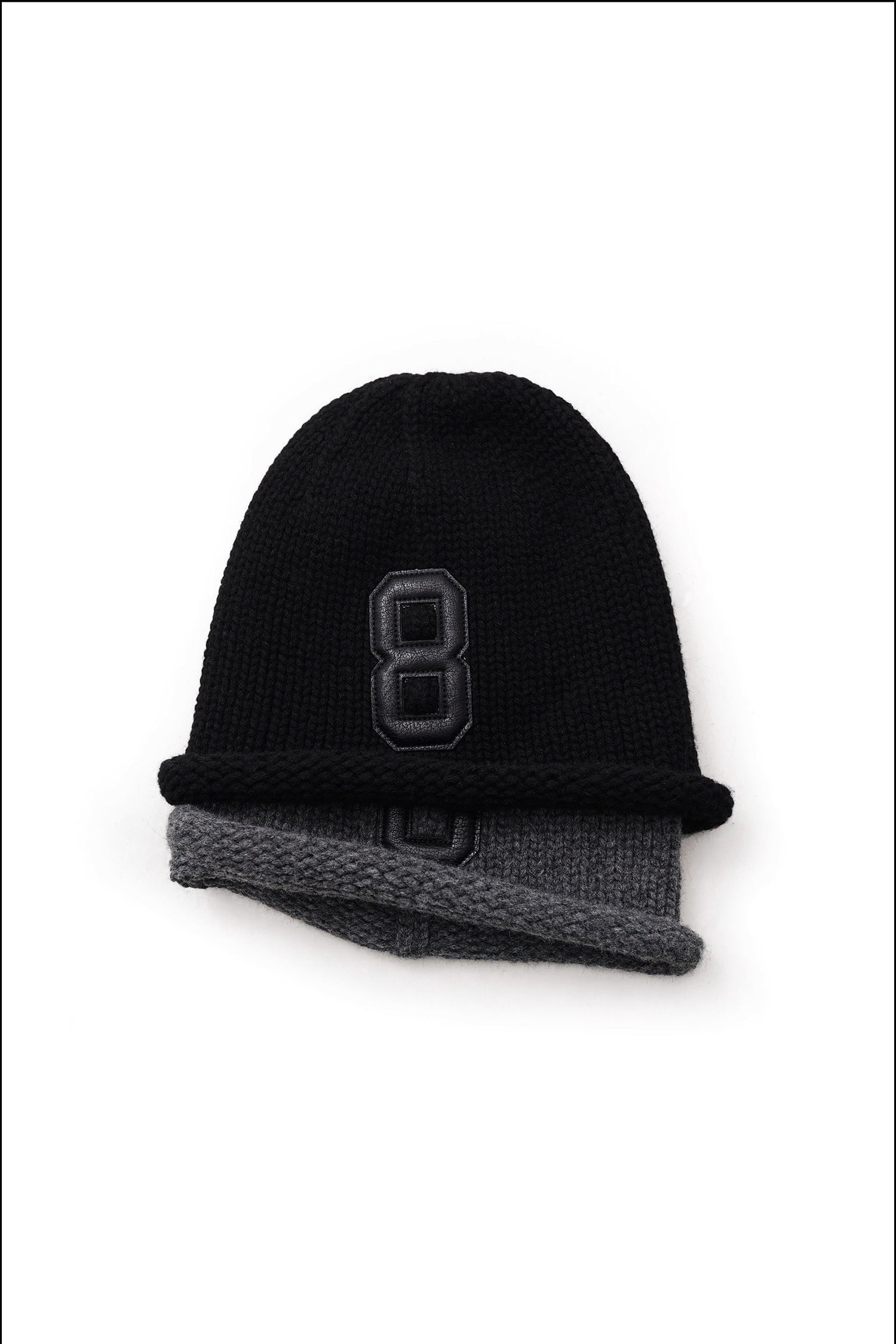 Vintage-inspired wool beanie with rolled brim - Mason Prince