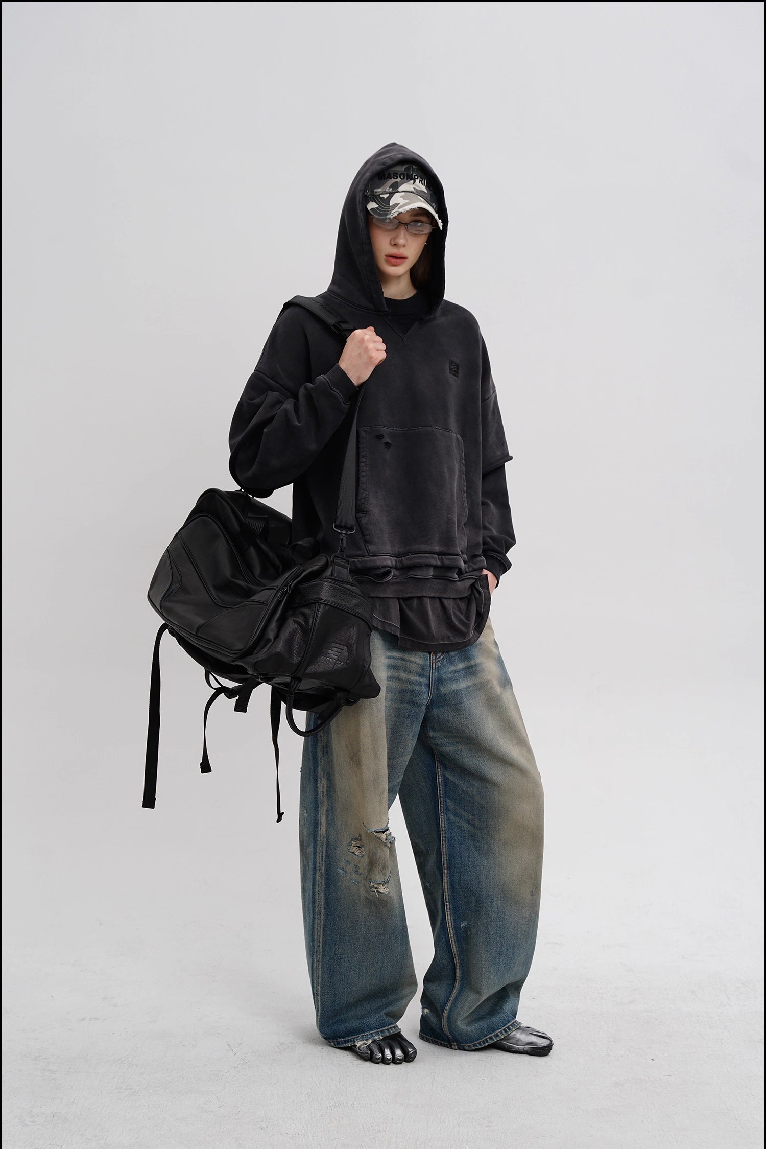 Hand-Washed Ripped Denim Jeans - Mason prince