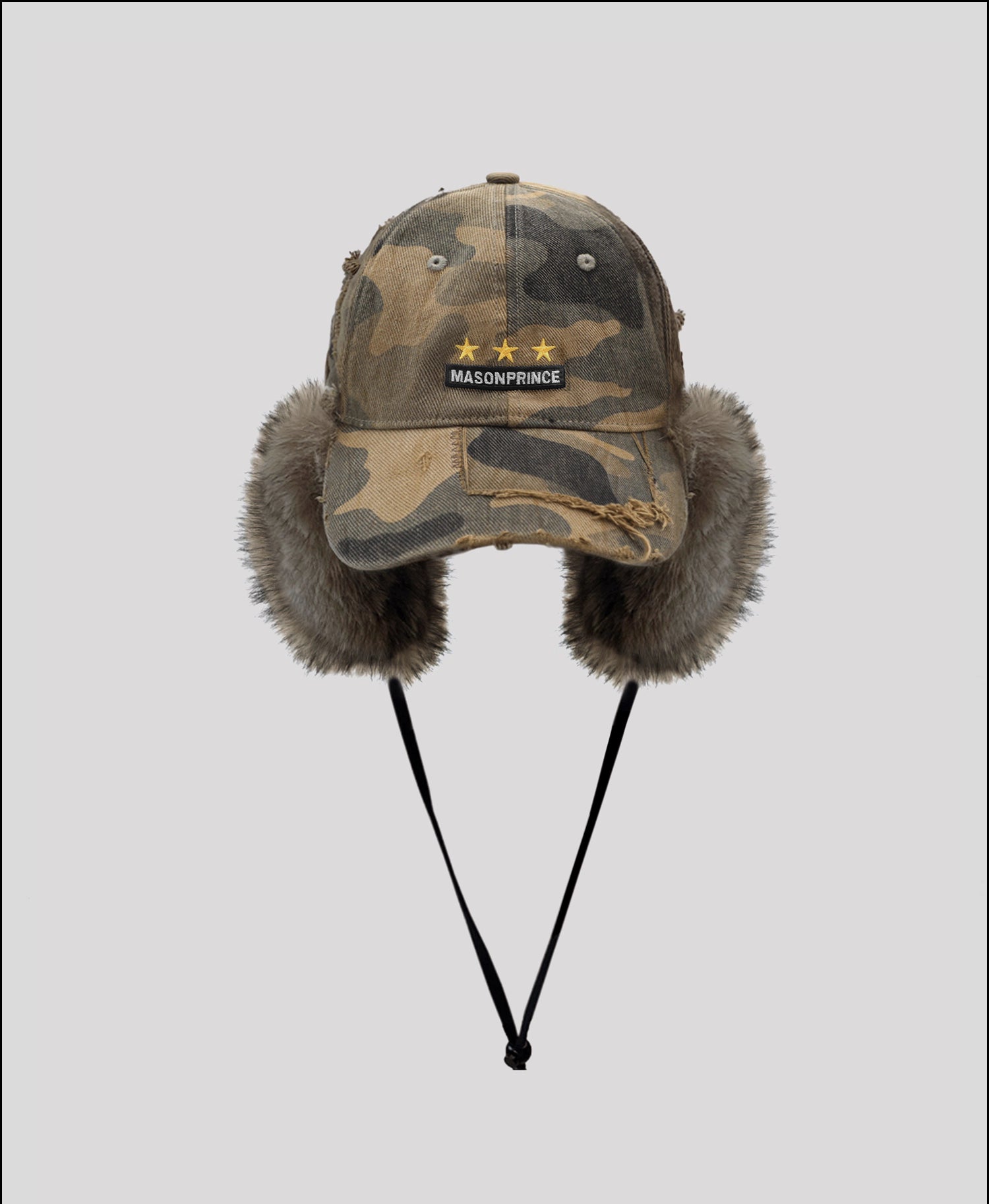 Ripped Camouflage Flight Cap - Mason Prince