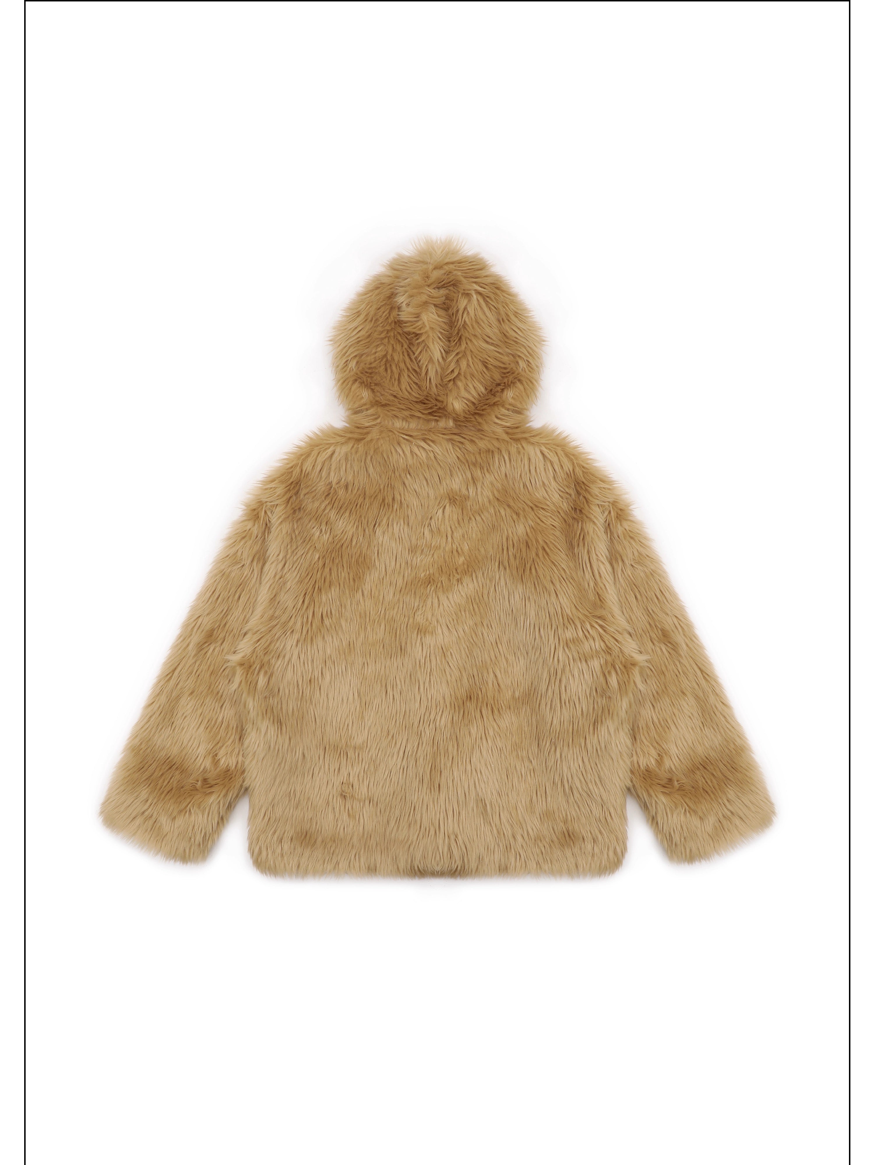 Fur Winter Atmosphere Plush Hooded Jacket - Mason Prince