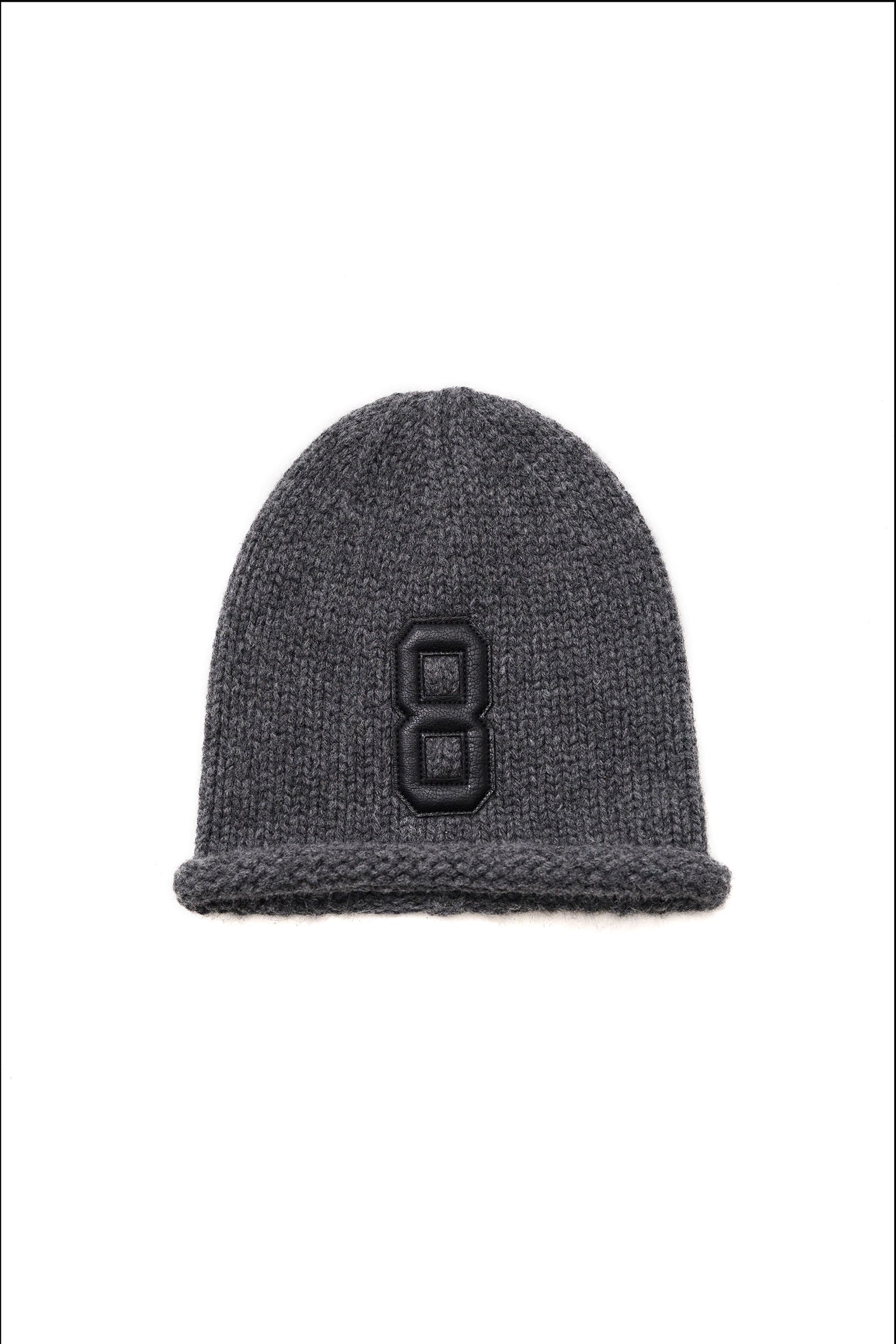 Vintage-inspired wool beanie with rolled brim - Mason Prince
