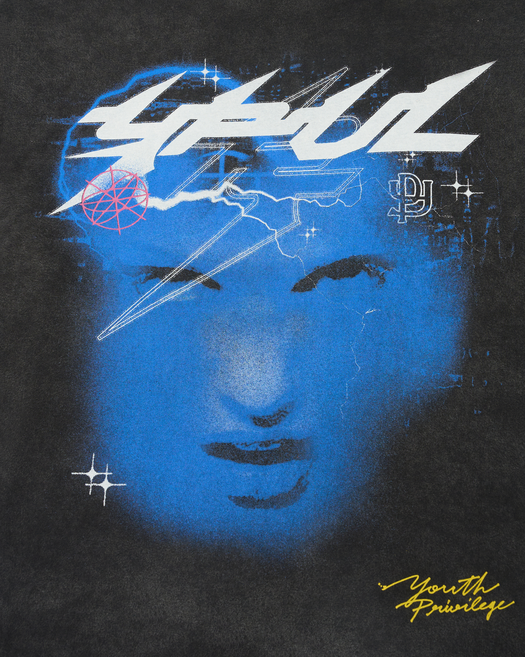 YP BAD FACE MAN PRINTED LOGO