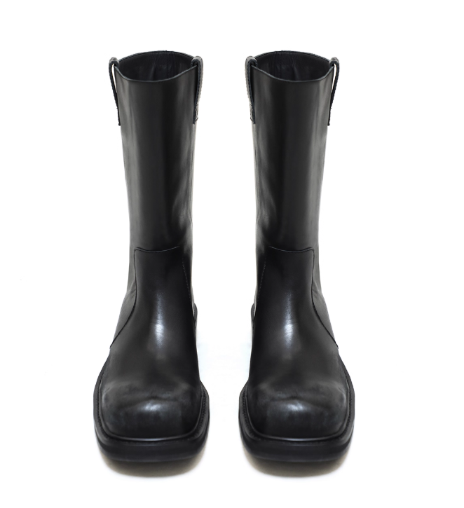 Classic Military Wide-Leg Boots - Mason Prince