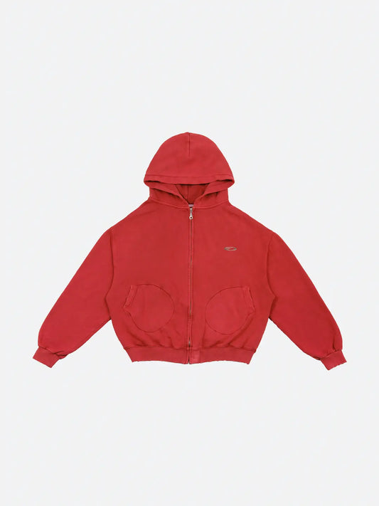 f24ep1 vintage red washed zip up 1