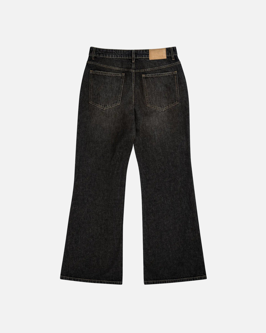 Black Flared Fit Denim Jeans