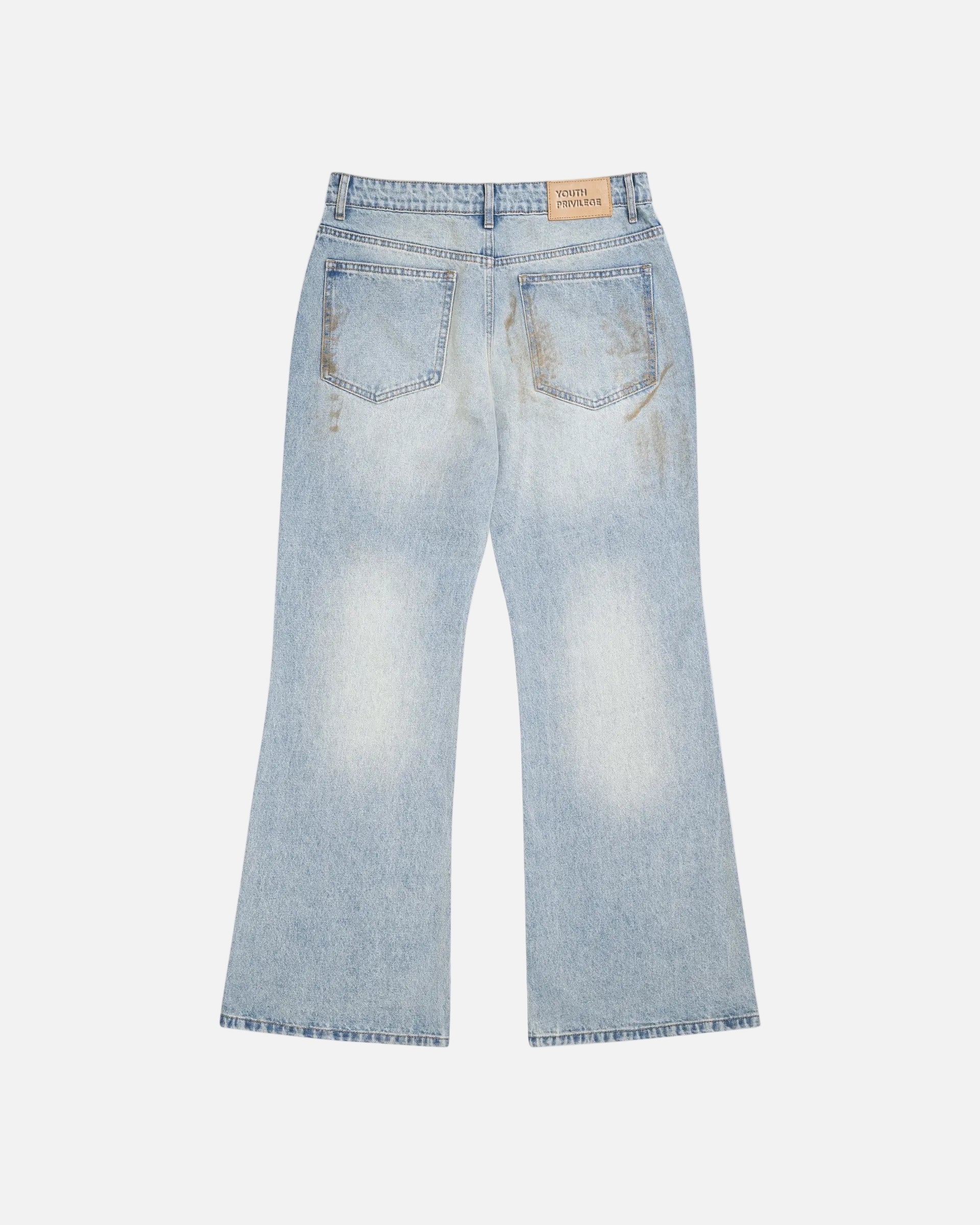 TheClub Dirty Light Blue Baggy Denim