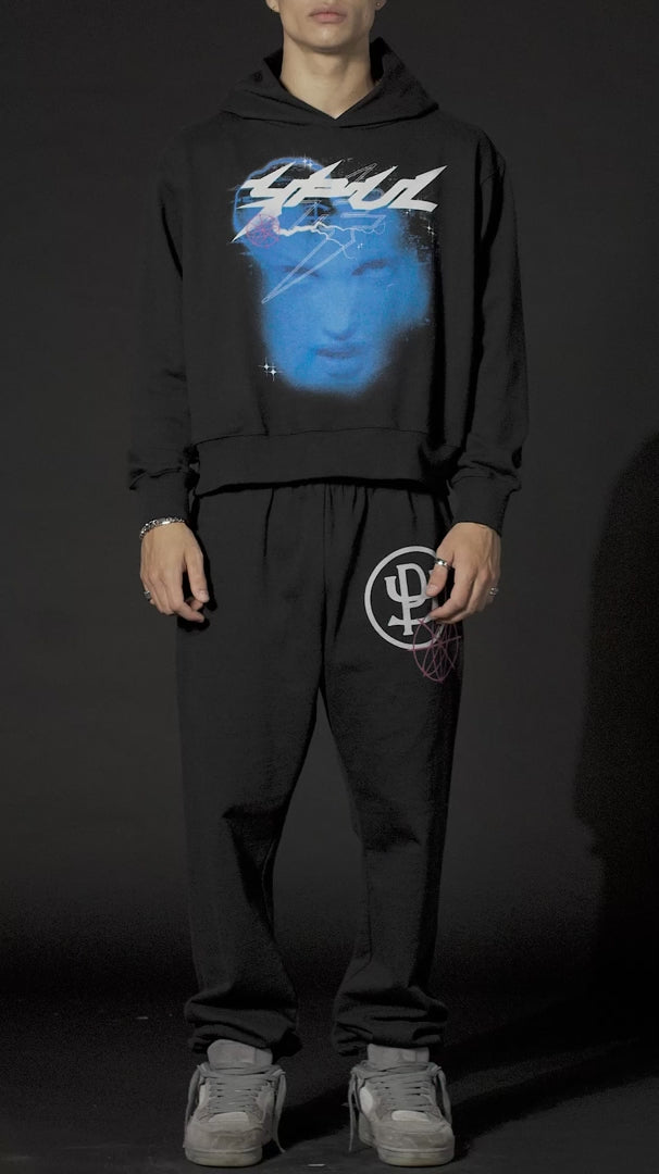 YP HOODIE BAD FACE MAN PRINTED LOGO